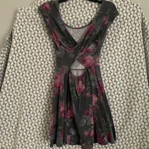American Eagle Criss Cross Back Floral Dress